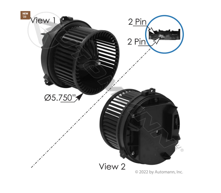830.21219 - Blower HVAC IHC