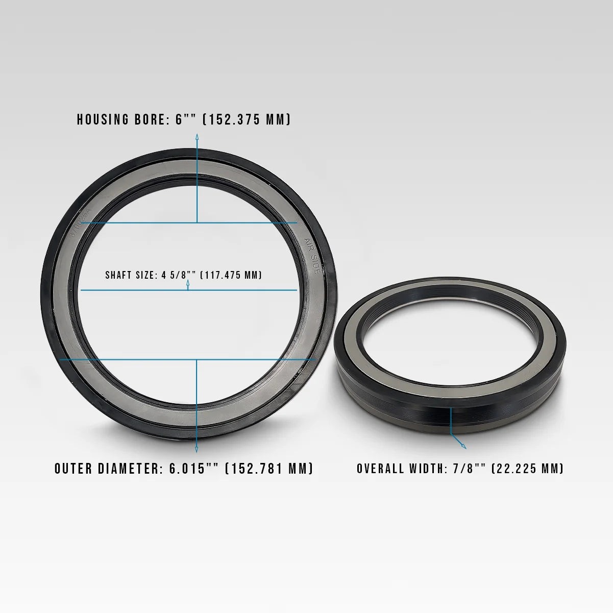 F276231 Oil Seal Replacement for 370025A in Trailer Axle Wheel Hubs