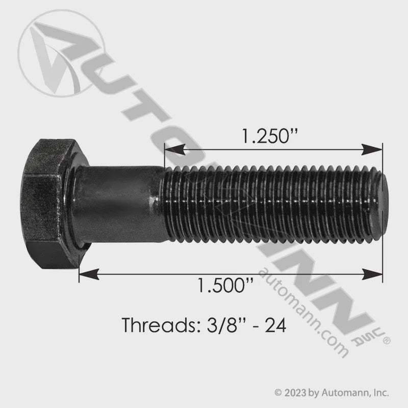 F380112GR8 - Cap Screw 3/8in-24 X 1-1/2in GR8