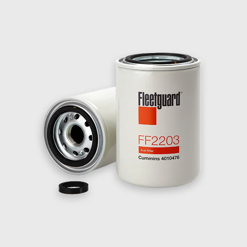 Fleetguard FF2203 Spin-On Fuel Filter for Cummins and Navistar engines available at STX Supply & Services for optimal engine performance and protection.