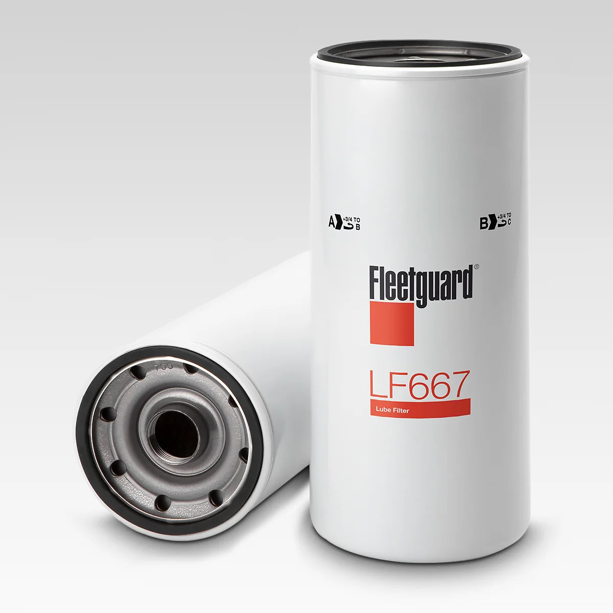 LF667 Fleetguard Spin-On Oil Filter for Freightliner, Ford, Peterbilt, and Kenworth Vehicles