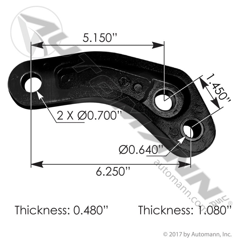 M134705 - Hood Pivot LH Peterbilt