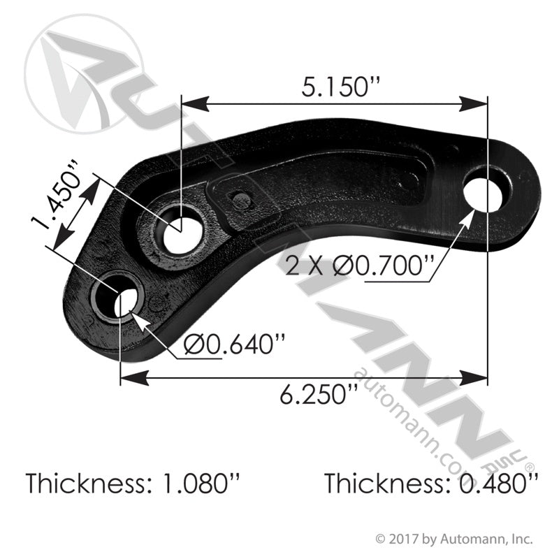 M134706 - Hood Pivot RH Peterbilt