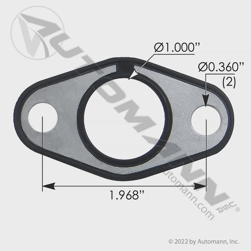 M90532 - Oil Cooler Core Gasket Cummins ISX, Alternative to (3680714)