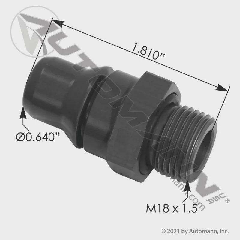 170.AC46271FT - Compressor Connect Fitting Freightliner