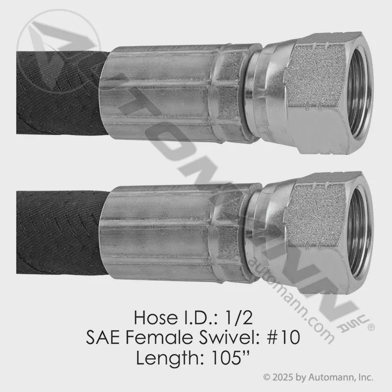 177.1011105 - Discharge Hose 2 F SAE Swivel 105in FTL
