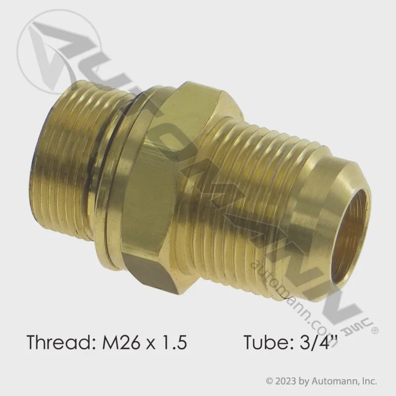 177.84812M26 - Male Connector 3/4in SAE x M26x1.5