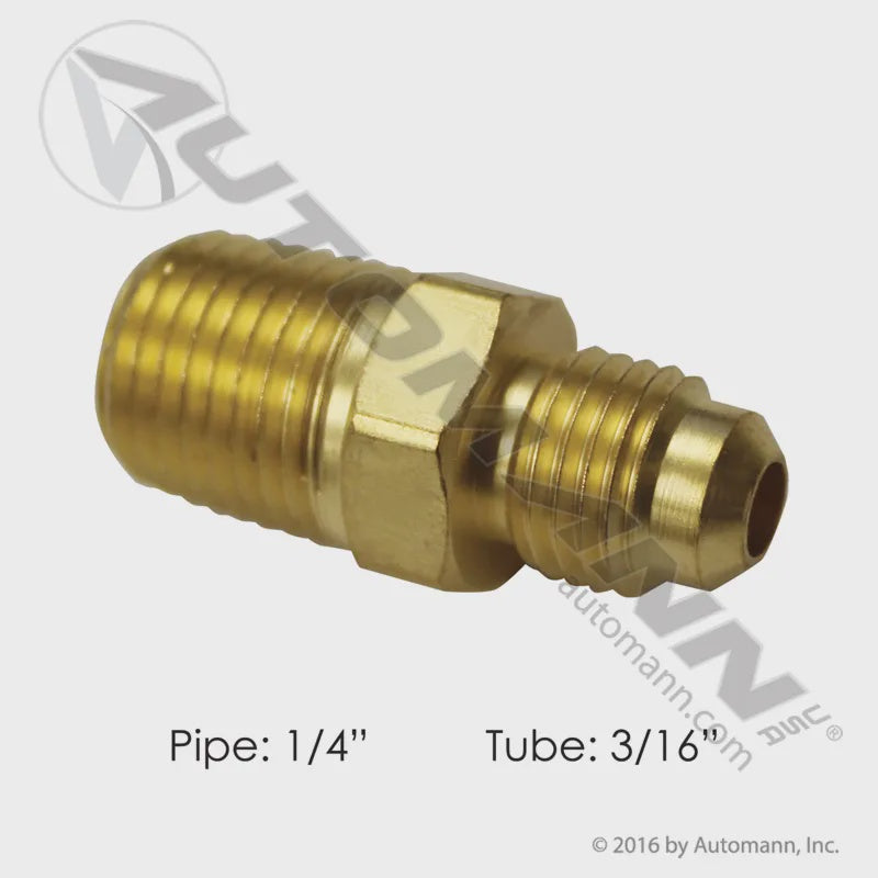 177.8483B - Male Connector 3/16in SAE X 1/4in Pipe