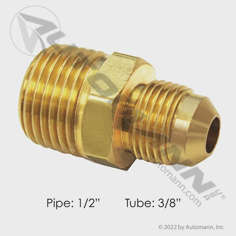 177.8486D - Male Connector 3/8in SAE X 1/2in Pipe