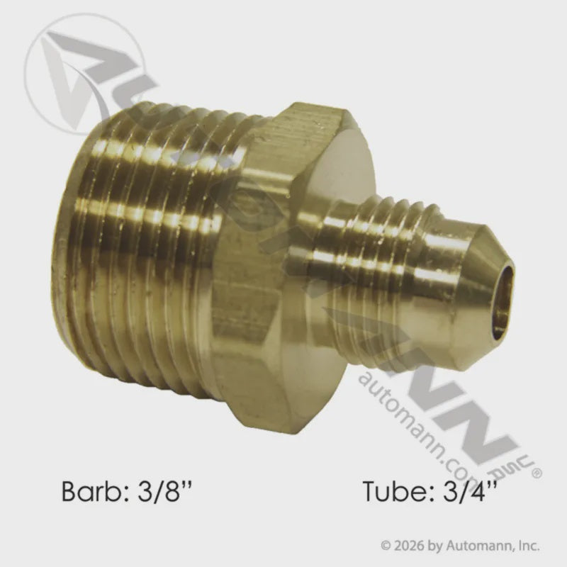 177.8486E - Male Connector 3/8in SAE x 3/4NPT