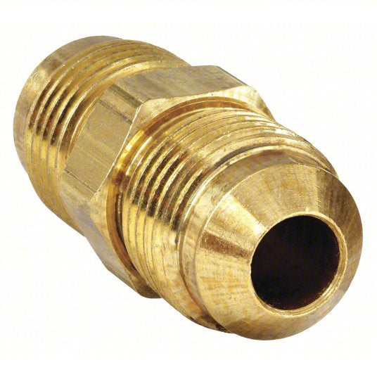 Flared Fitting Union: 5/8 in OD x 5/8 in OD Fitting Size, Flared, Brass,