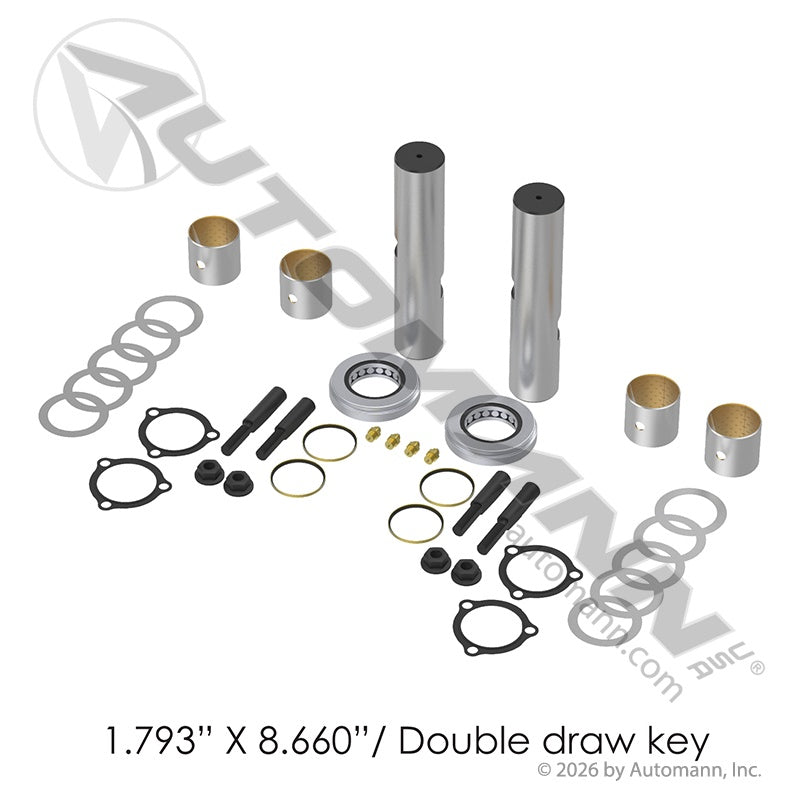 460.631X, King Pin Kit Pre-Sized No-Ream, Alternative to (R203047)