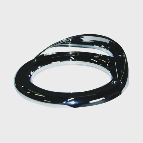 F235329 | 4" ROUND BEZEL WITH VISOR CHROME