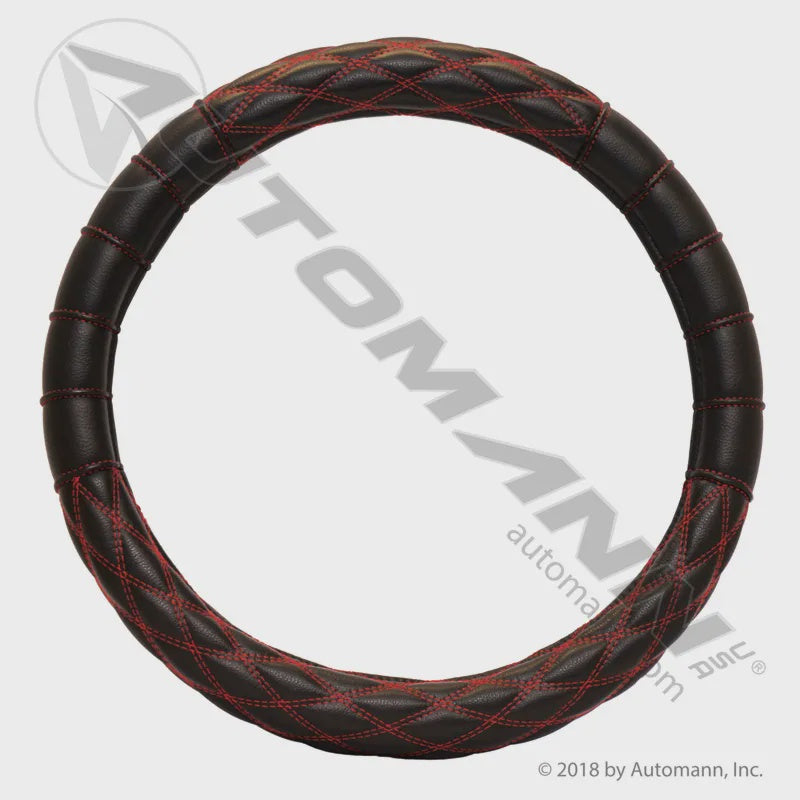 562.99011SWC-R - Steering Wheel Cover Black/Red