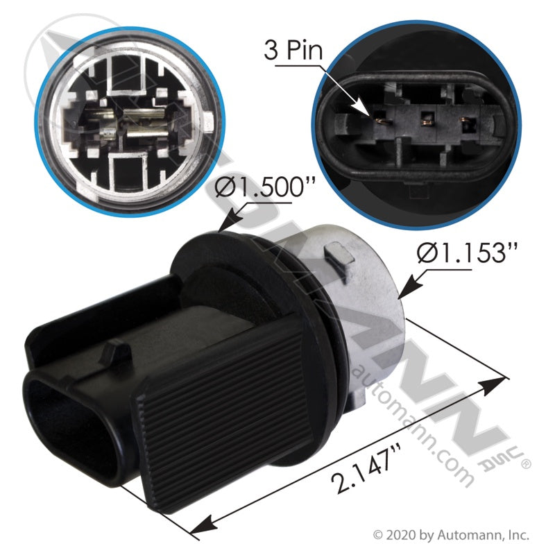 577.46045 - Headlamp Holder Socket Freightliner