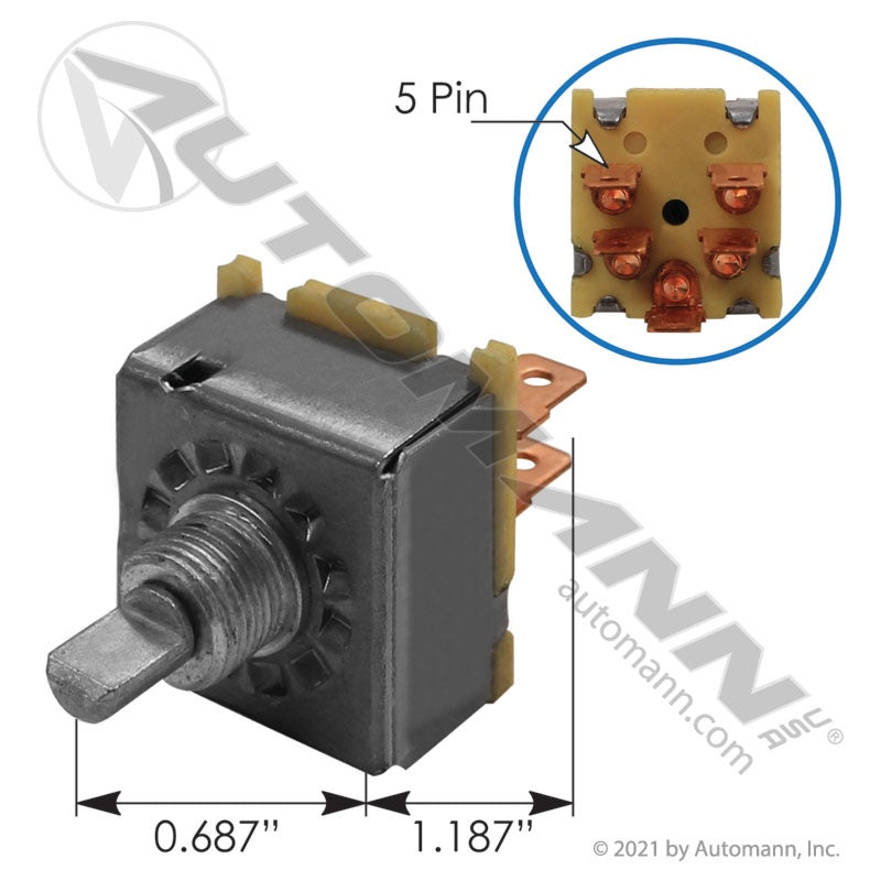 577.99510 - Blower Switch Rotary Universal