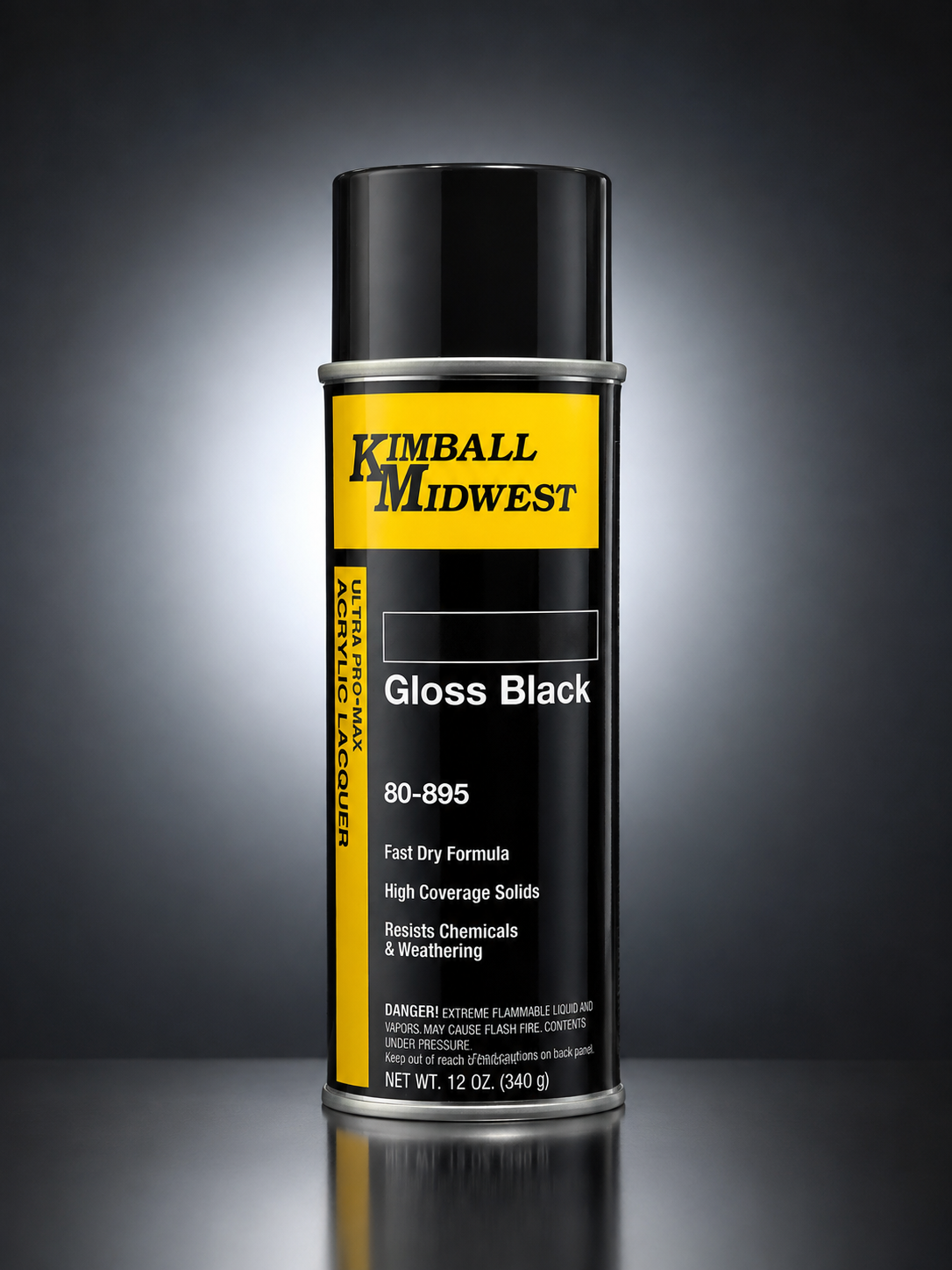 80895 Gloss Black Spray-On Acrylic Lacquer