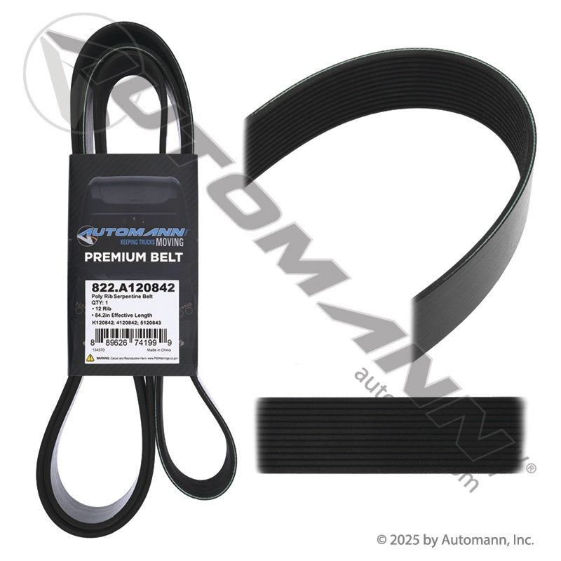 822.A120842 - Poly Rib Serpentine Belt