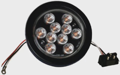 F235166 | Amber Clear, 4in Dia. 10 LED Sealed Kit