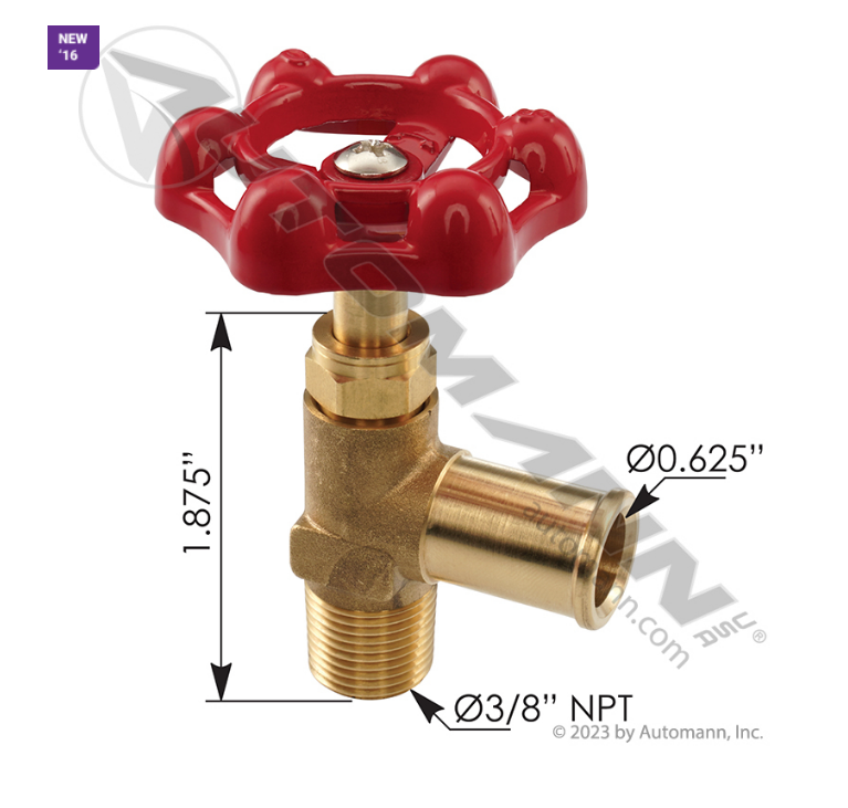 177.42210C - Shutoff Valve 5/8in Hose X 3/8in NPT