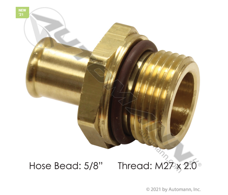 177.88110M27 - Bead Fitting 5/8in Hose X M27x2.0