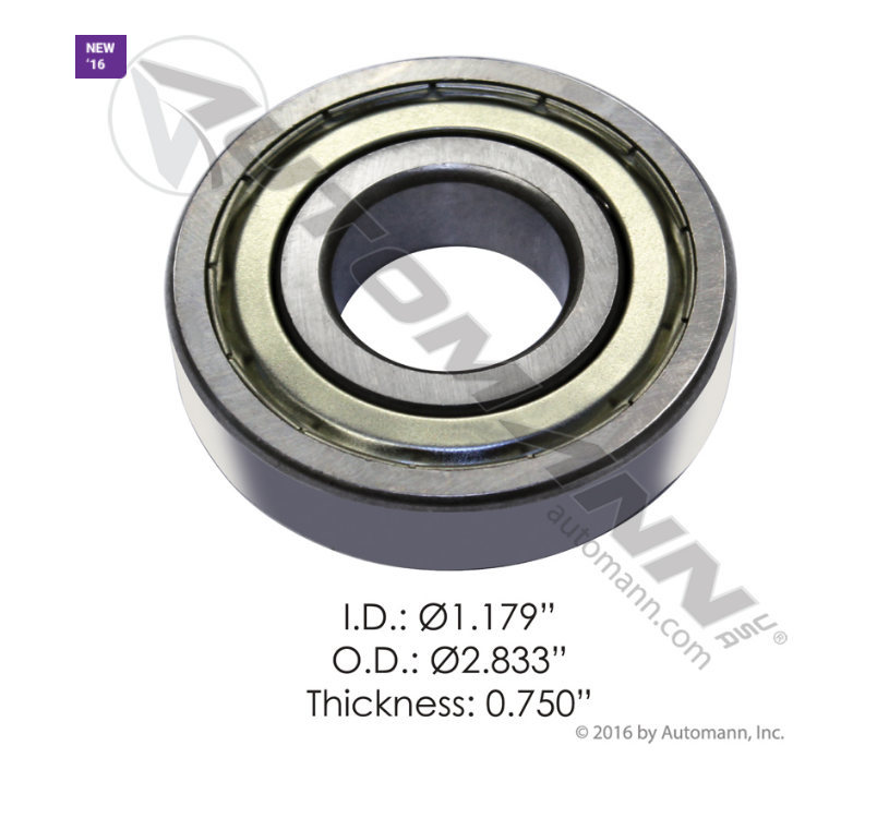 182.306SS - Pilot Bearing for Heavy-Duty Clutch Systems Ensuring Precise Engine-to-Transmission Alignment