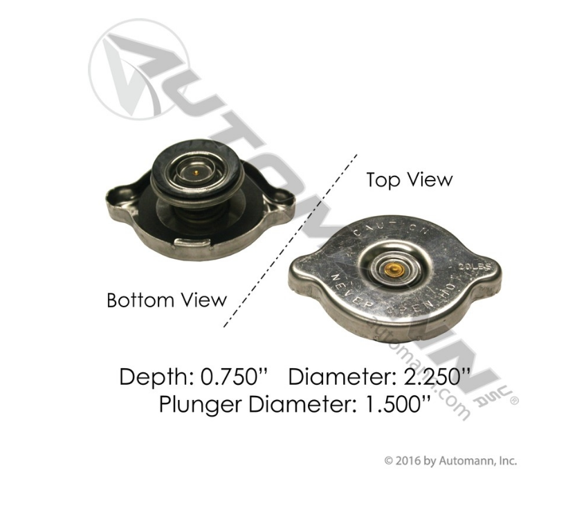 572.2001 - Coolant Surge Tank Cap 20LB