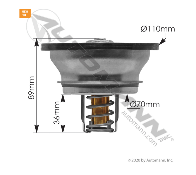 840.TH622639MA - Thermostat Mack MP7 MP8 Volvo D11 D13