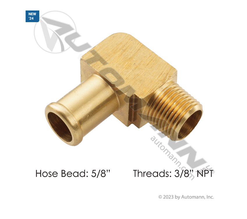 177.88310C - Bead Fitting 5/8in x 3/8in 90 Deg