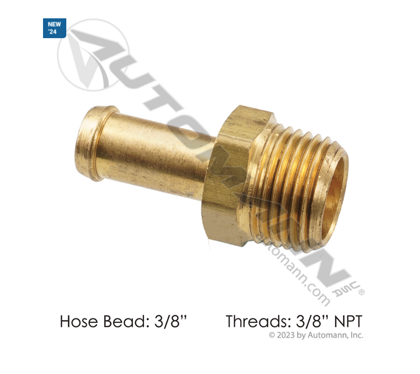 177.8816C - Bead Fitting 3/8in Hose x 3/8in Pipe