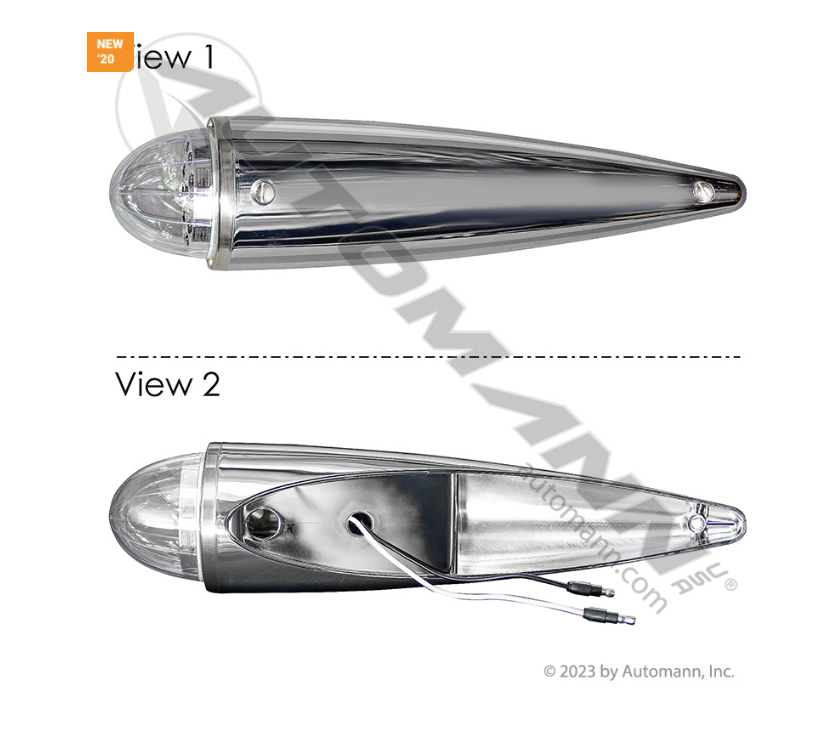 571.LD3231CA17 - Cab Marker Light Watermelon LED Clear