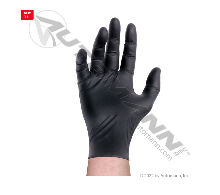 571.G1001L - Nitrile Gloves 100ct Black 4mil Large