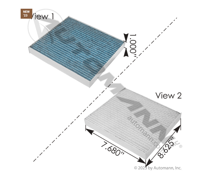 830.61018 - Cabin Air Filter Freightliner