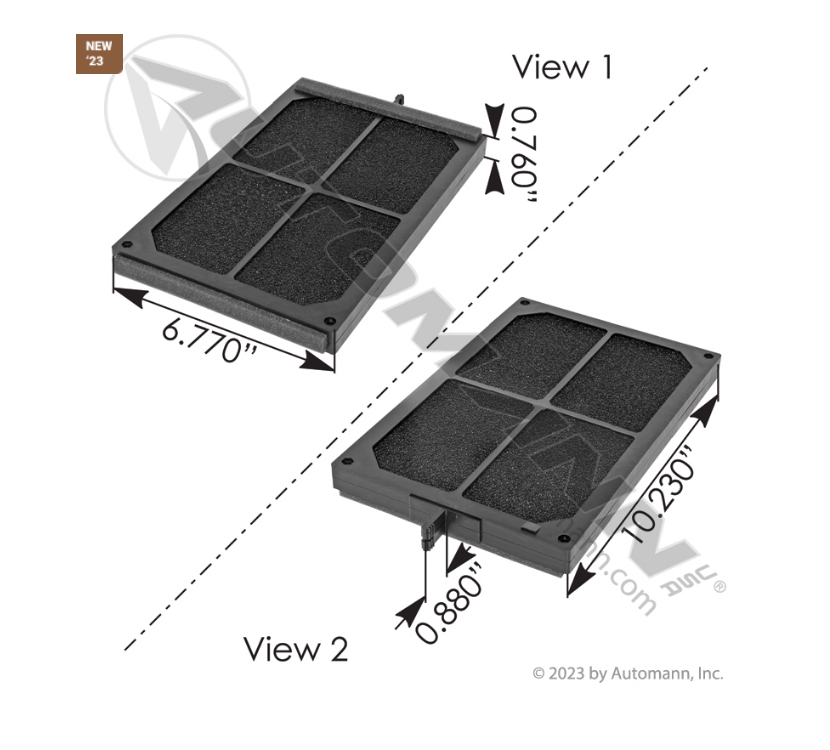 830.61026 - Cabin Air Filter Peterbilt