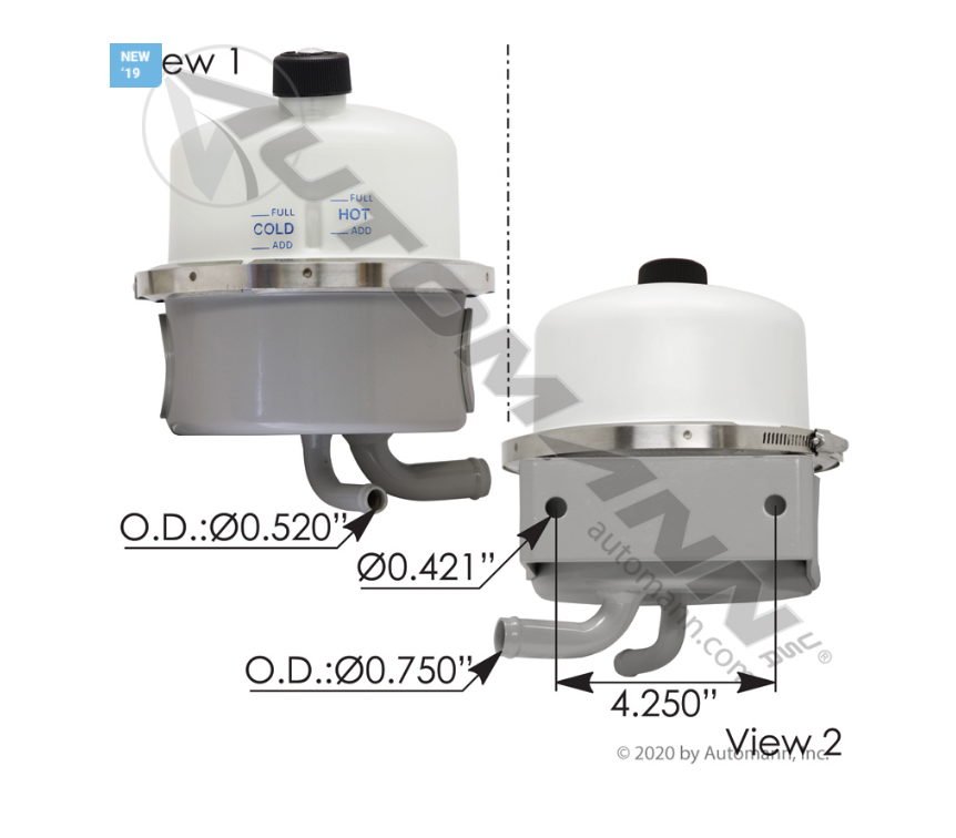 575.1078 - Power Steering Reservoir Freightliner