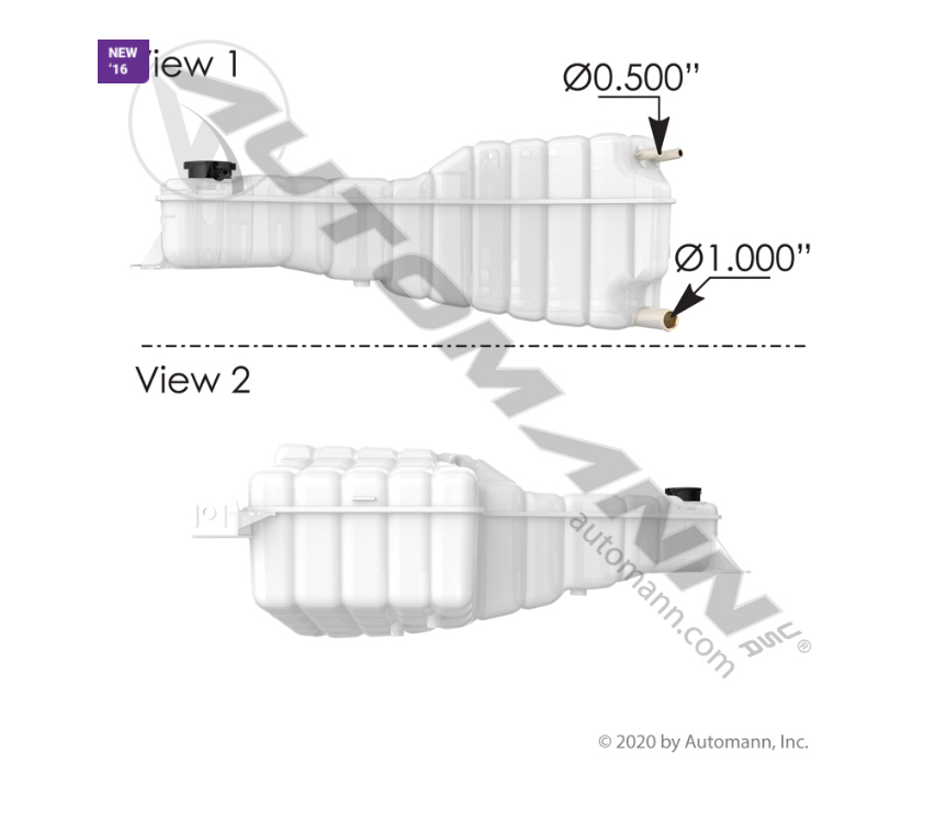 575.1012 - Coolant Reservoir Freightliner