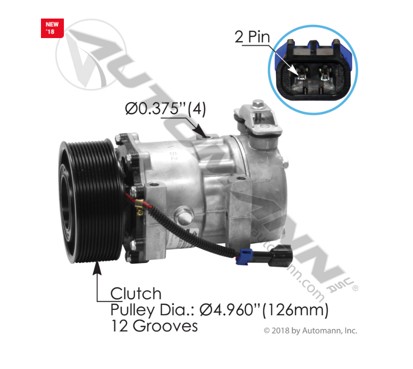 830.31046 - Air Conditioning Compressor 7H15 Type