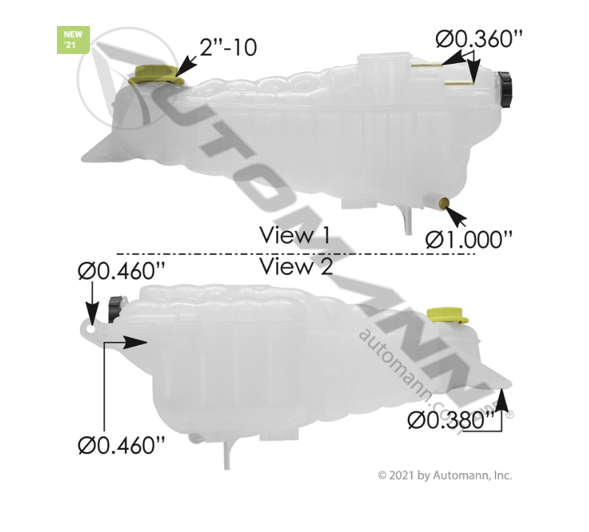 575.10123 - Coolant Reservoir Freightliner