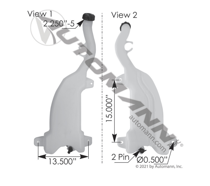 575.1015 - Washer Fluid Reservoir Freightliner