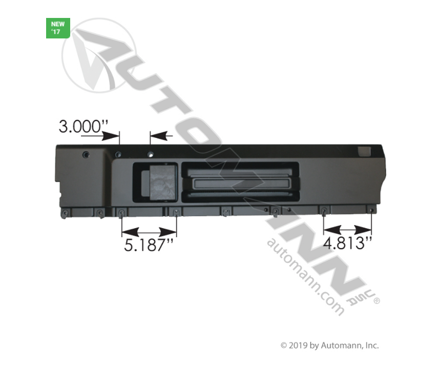 HLK2314 - Window Sill Black RH Freightliner