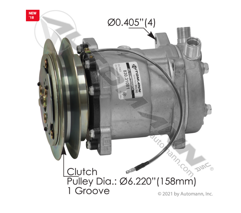 830.31081 - Air Conditioning Compressor 5H14 Type