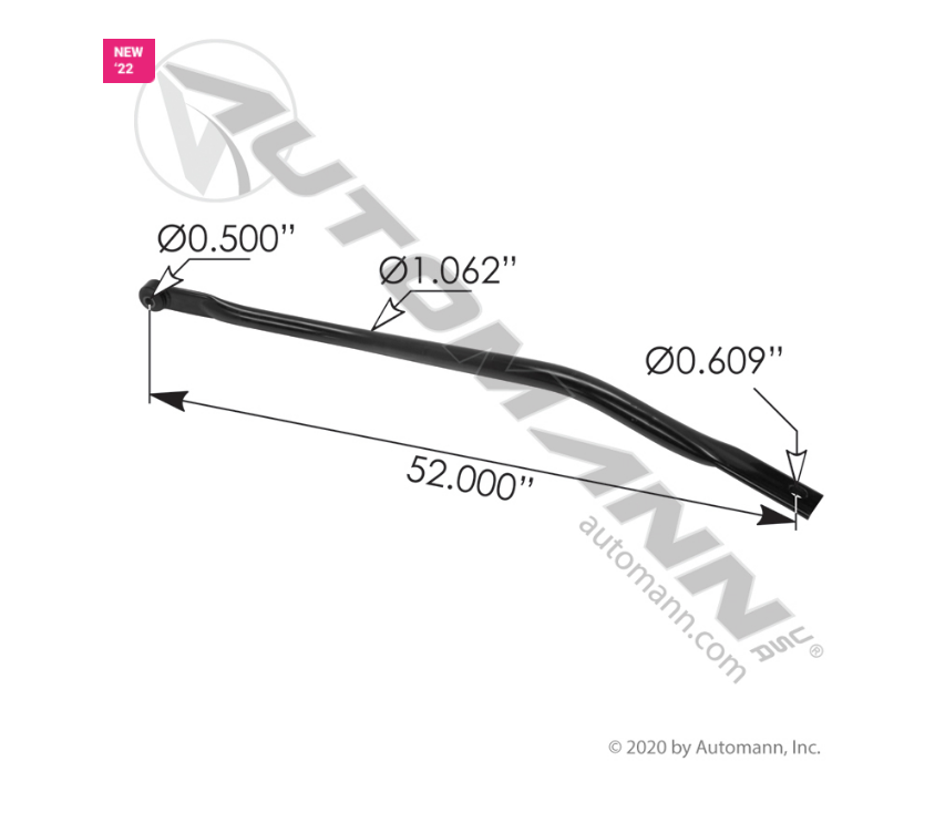 TRR4602 - Radiator Support Rods RH Freightliner