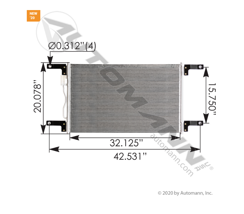 813.46107 - Condenser Freightliner