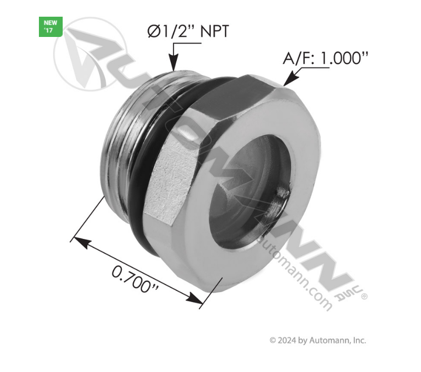 575.1013.1 - Sight Glass for 575.1013 Reservoir