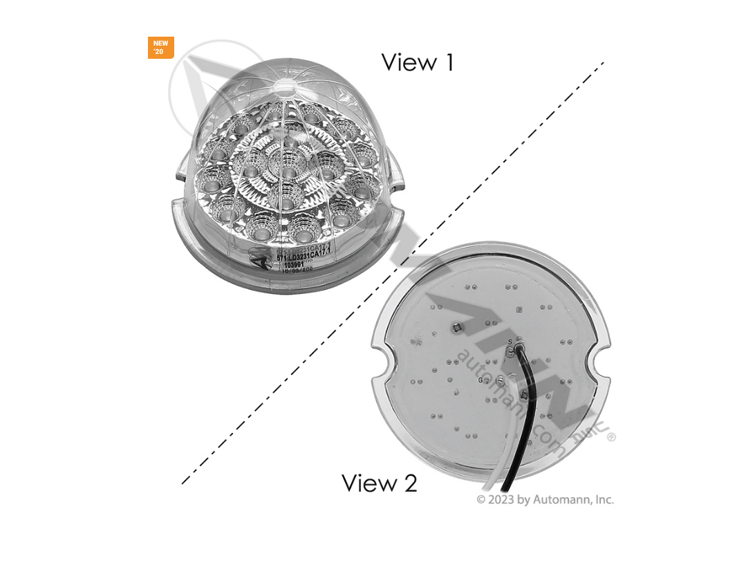 571.LD3231CA17.1 - Cab Marker Light LED Clear Light Only