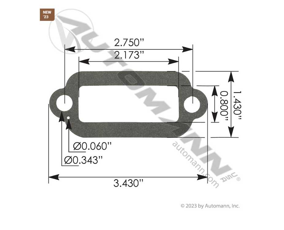 170.236170 - Compressor Air Strainer Mtg Gasket