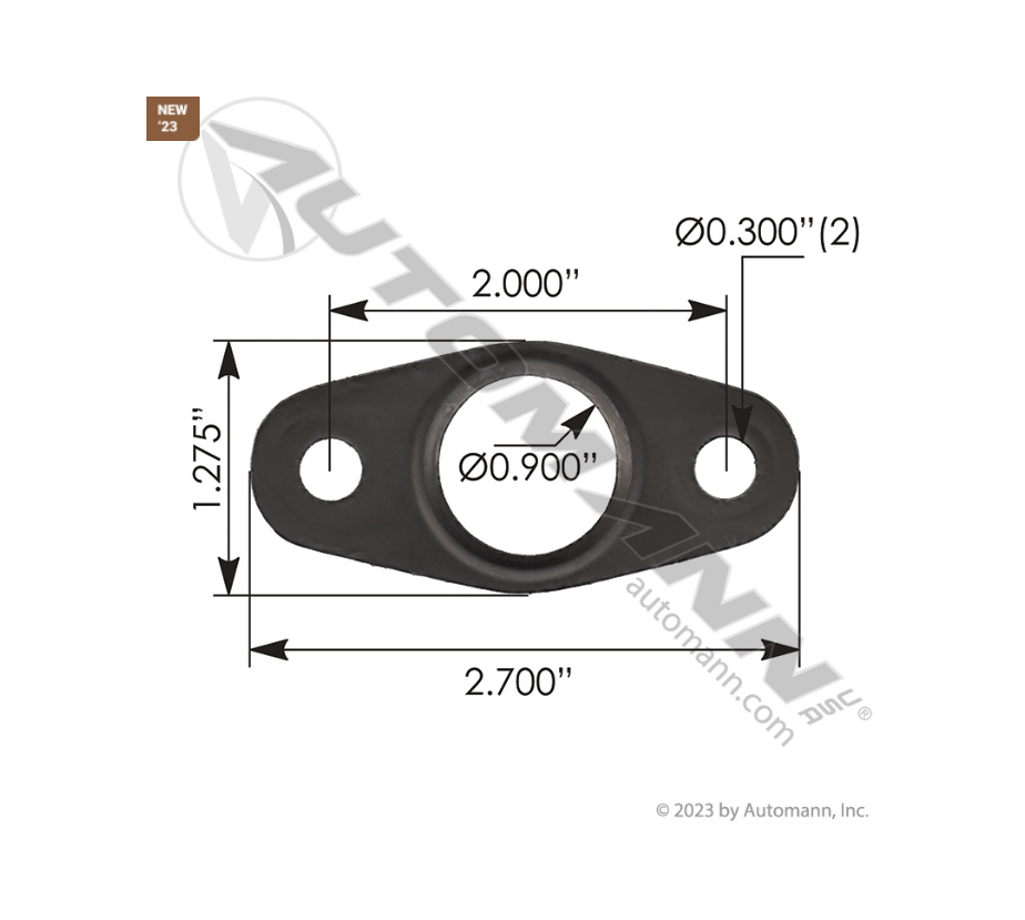 840.23080GEL - Turbo Oil Return Gasket Detroit Diesel