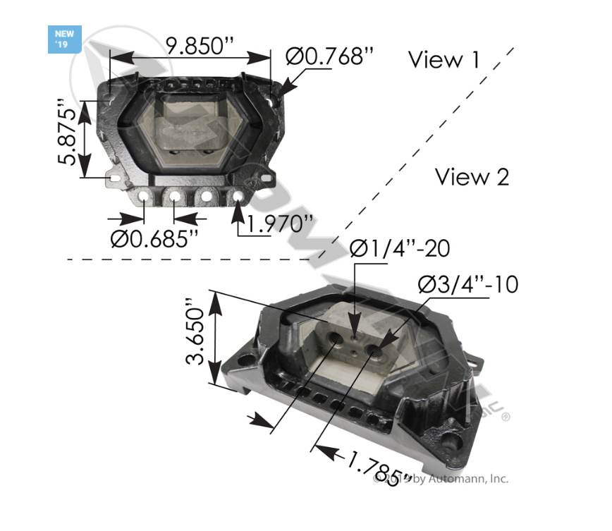 M46859 - Motor Mount Freightliner