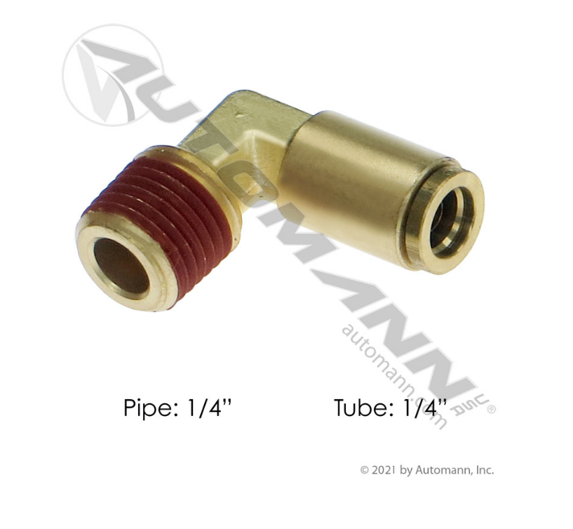 177.13B154B - Brass PLC Male Elbow 1/4 X 1/4in