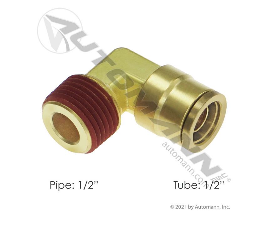 177.13B158D - Brass PLC Male Elbow 1/2 X 1/2in